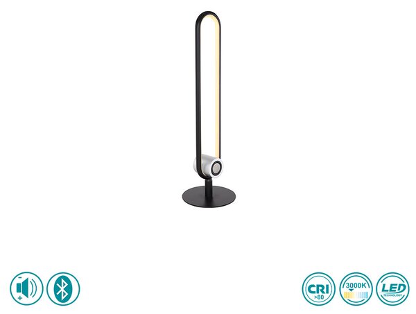 Φωτιστικό Πορτατιφ Globo Lighting Toppole 58007TL Μαύρο