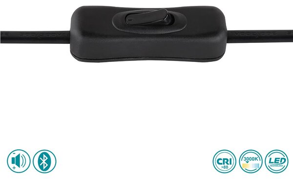 Φωτιστικό Πορτατιφ Globo Lighting Toppole 58007TL Μαύρο