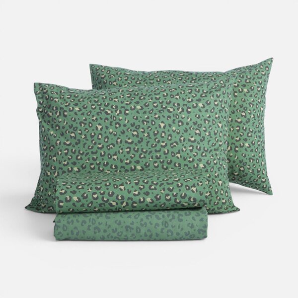 Παπλωματοθήκη Μονή (Σετ 170x240) 2 Όψεων Nef-Nef Homeware Wild Green