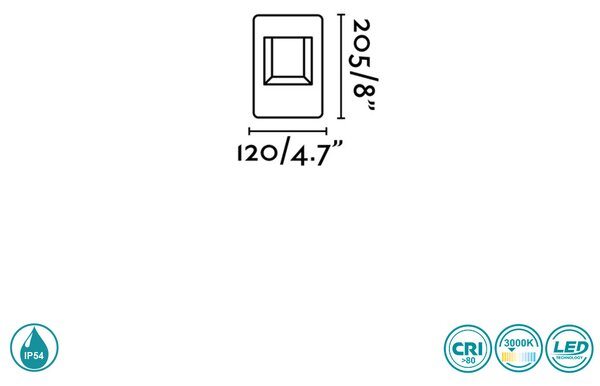 Κολωνάκι Εξωτερικού Χώρου Faro Naya 71198 Ανθρακί