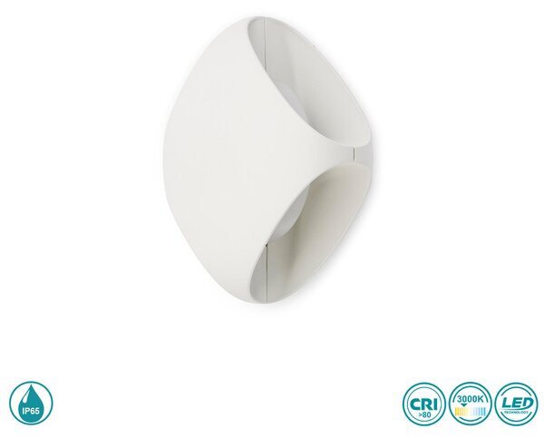 Απλίκα Εξωτερικού Χώρου Faro Bu-Oh 71215 Λευκή