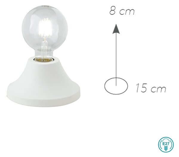 Λάμπα Επιτραπέζια Fan Europe Vesevus-L BCO 8031414863372 Λευκή