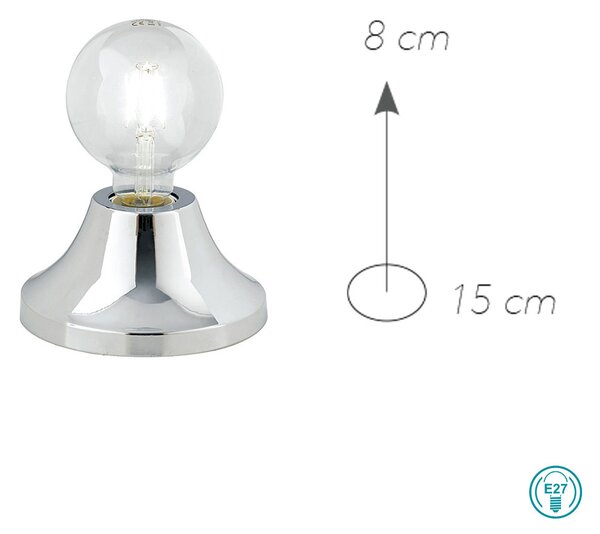 Λάμπα Επιτραπέζια Fan Europe Vesevus-L CR 8031414863389 Χρώμιο