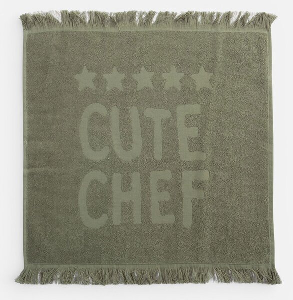 Πετσέτα Κουζίνας Φροτέ (50x50) Nef-Nef Homeware Cute Chef Green