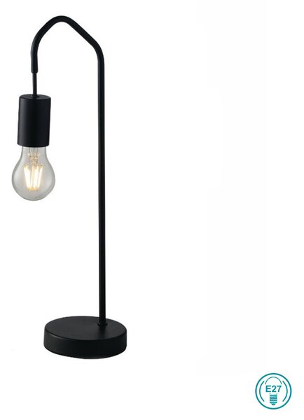 Λάμπα Επιτραπέζια Fan Europe Habitat-L NER 8031414869527 Μαύρη