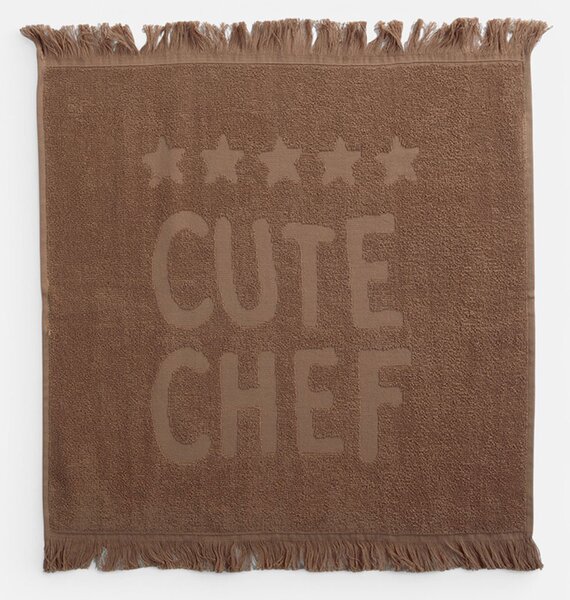 Πετσέτα Κουζίνας Φροτέ (50x50) Nef-Nef Homeware Cute Chef Brown