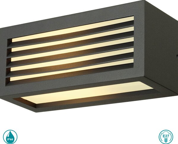 Απλίκα Εξωτερικού Χώρου SLV Box-L E27 232495 Ανθρακί