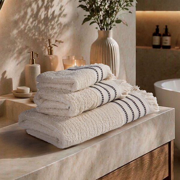 Πετσέτα Χεριών (30x50) Nef-Nef Homeware Apart Ecru 500gsm