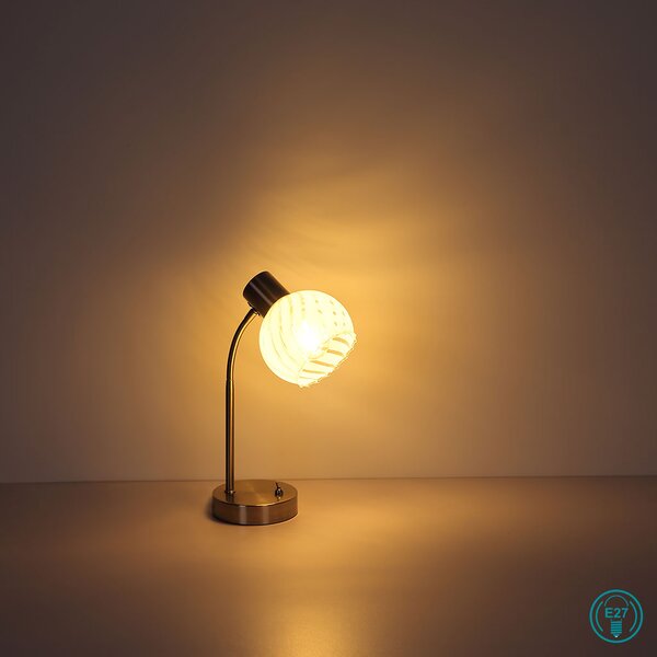 Πορτατίφ Globo Lighting Willy 54025-1T Νίκελ Ματ