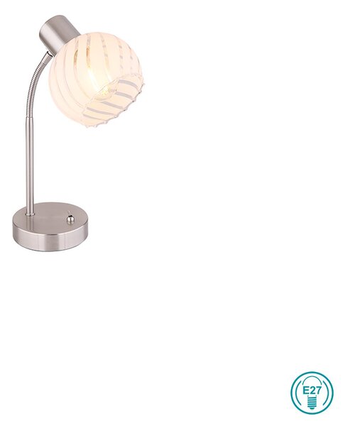 Πορτατίφ Globo Lighting Willy 54025-1T Νίκελ Ματ