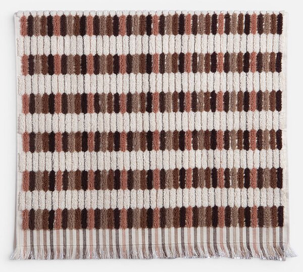Πετσέτα Προσώπου (50x90) Nef-Nef Homeware Trivial Ecru/Terra 500gsm
