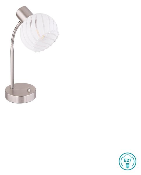 Πορτατίφ Globo Lighting Willy 54025-1T Νίκελ Ματ