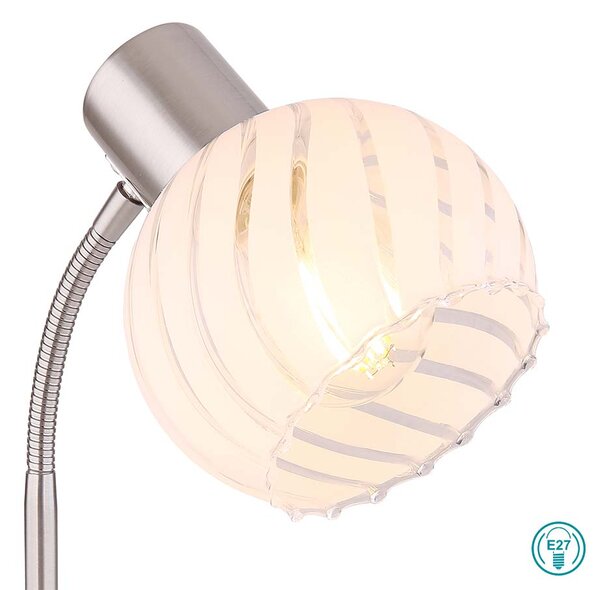 Πορτατίφ Globo Lighting Willy 54025-1T Νίκελ Ματ