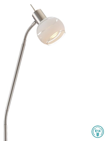 Φωτιστικό Δαπέδου Globo Lighting Elliott 54341-1S Νίκελ Ματ