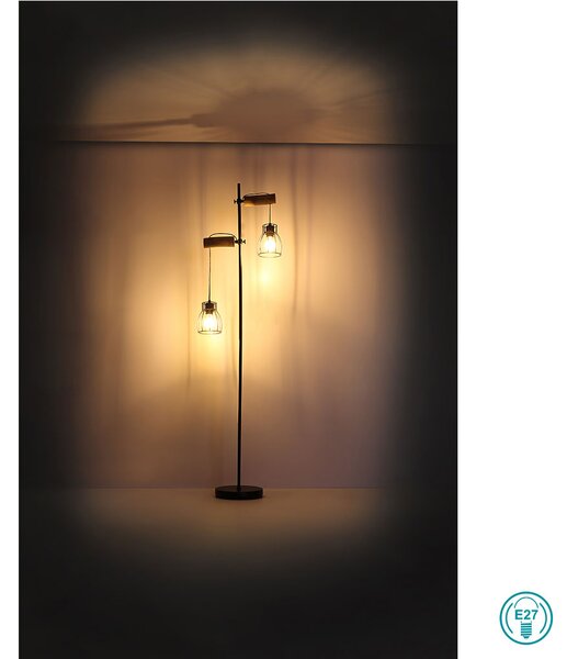 Φωτιστικό Δαπέδου Globo Lighting Mina 15326-2SN Μαύρο
