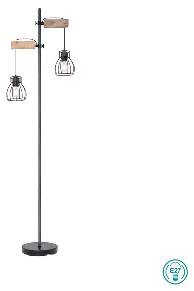Φωτιστικό Δαπέδου Globo Lighting Mina 15326-2SN Μαύρο