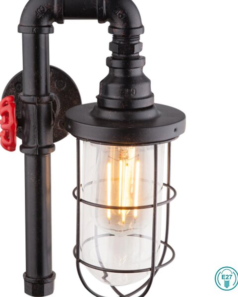 Απλίκα Globo Lighting Bayuda 43000W Μαύρο