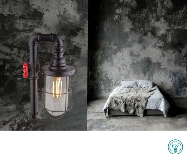 Απλίκα Globo Lighting Bayuda 43000W Μαύρο