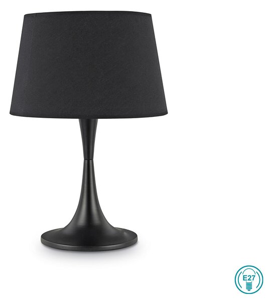Επιτραπέζιο Φωτιστικό Ideal Lux London 110455 Μαύρο