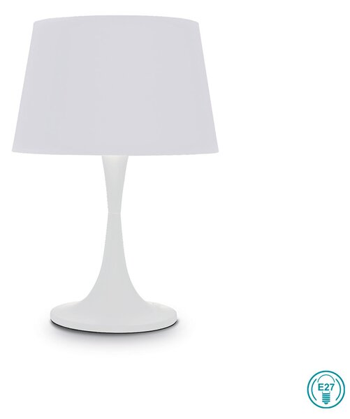 Επιτραπέζιο Φωτιστικό Ideal Lux London 110448 Λευκό
