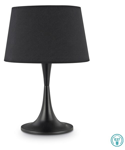 Επιτραπέζιο Φωτιστικό Ideal Lux London 110455 Μαύρο