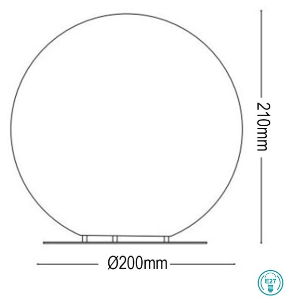 Πορτατίφ Ideal Lux Carta 248417 D20