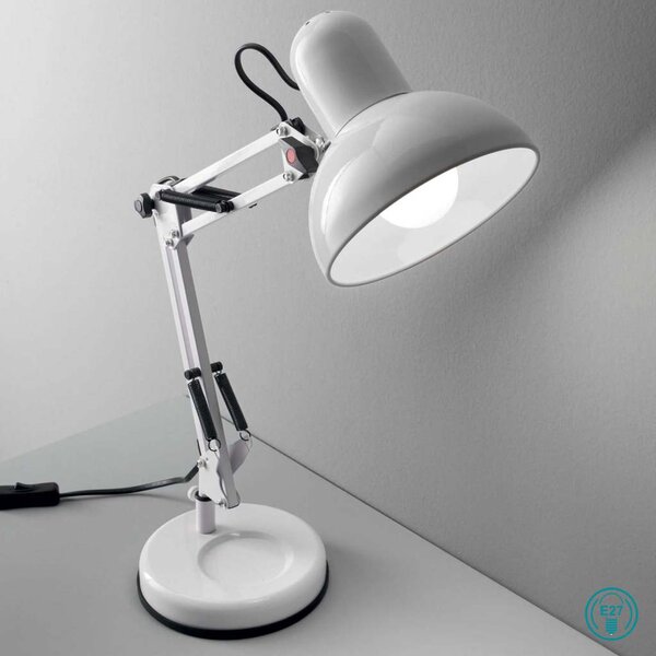 Φωτιστικό Γραφείου Ideal Lux Kelly 108117 Λευκό