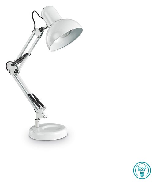 Φωτιστικό Γραφείου Ideal Lux Kelly 108117 Λευκό