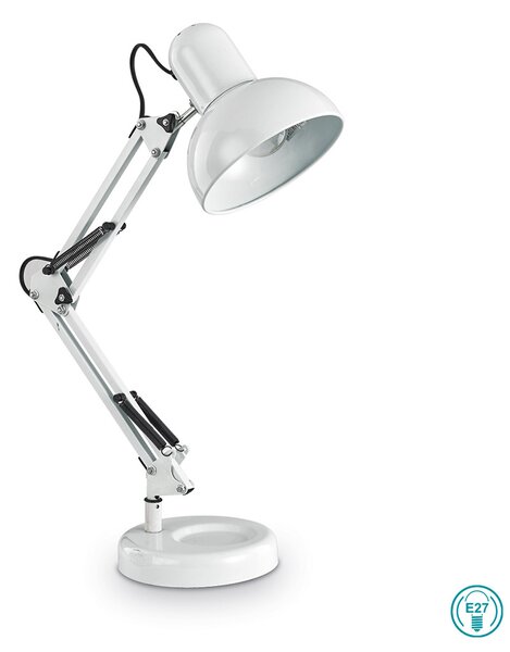 Φωτιστικό Γραφείου Ideal Lux Kelly 108117 Λευκό