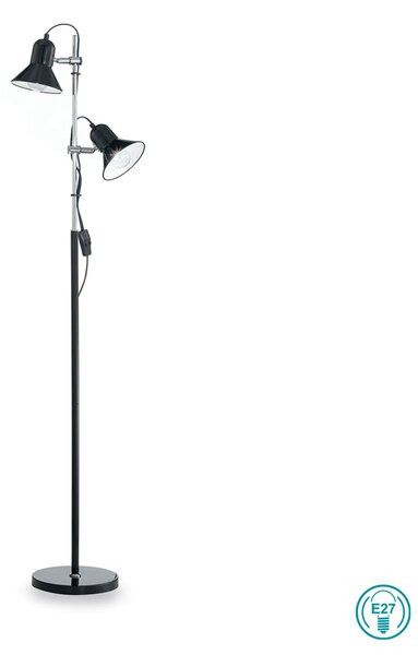 Φωτιστικό Δαπέδου Ideal Lux Polly 061139 Μαύρο