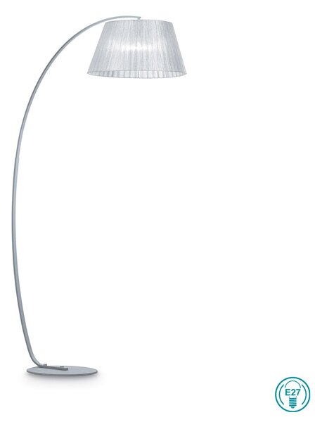 Φωτιστικό Δαπέδου Ideal Lux Pagoda 062273 Ασημί