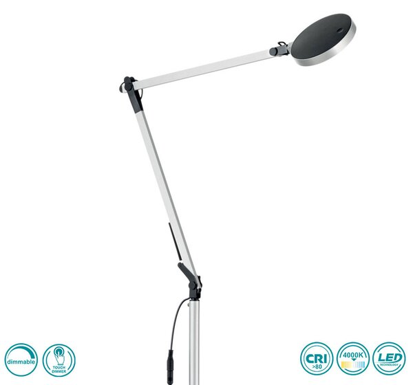 Φωτιστικό Δαπέδου Ideal Lux Futura 204956 Ασημί