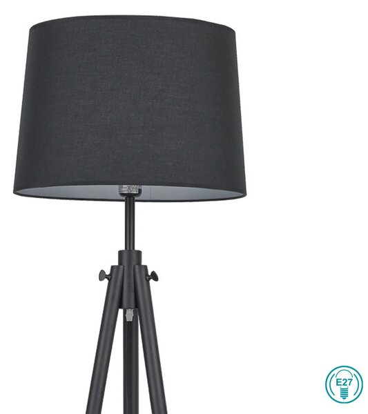 Φωτιστικό Δαπέδου Ideal Lux York 121437 Μαύρο