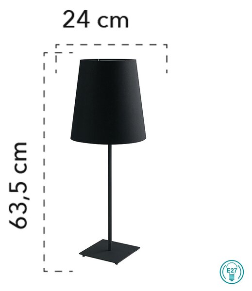 Λάμπα Επιτραπέζια Fan Europe Elvis-L NER 8031440363716 Μαύρο