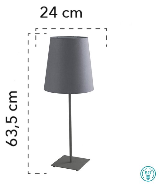 Λάμπα Επιτραπέζια Fan Europe Elvis-L GR 8031440363747 Γκρι