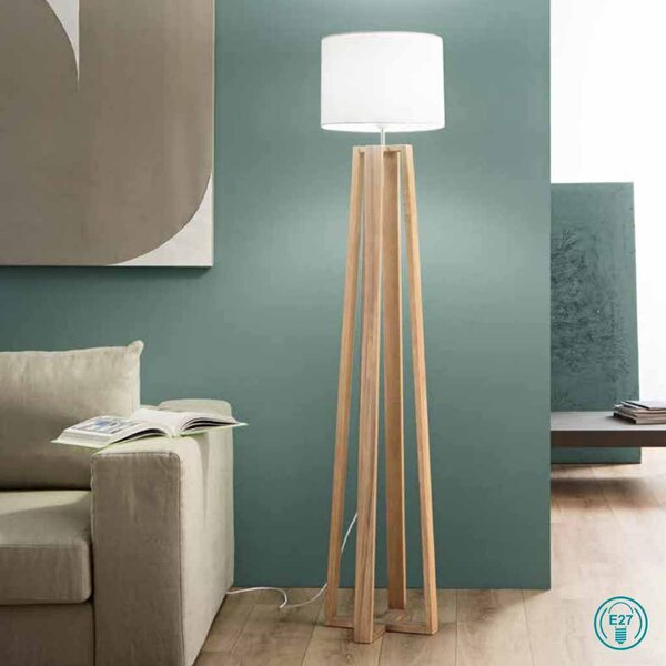 Φωτιστικό Δαπέδου Fan Europe Berry-PT 8031414864041 Φυσικό Ξύλο