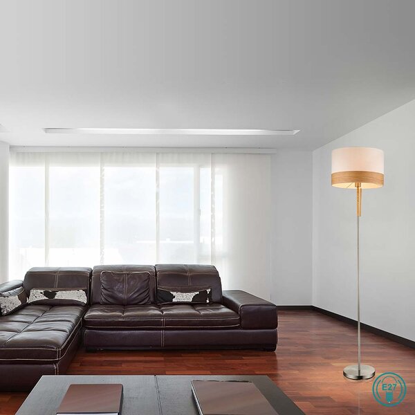 Φωτιστικό Δαπέδου Globo Lighting Chipsy 15221S Νίκελ Ματ