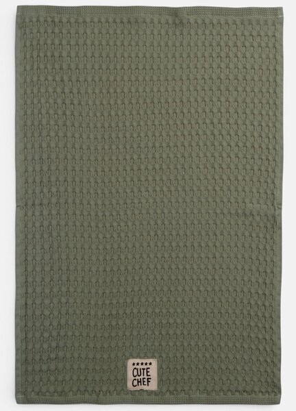 Ποτηρόπανο Πικέ (45x68) Nef-Nef Homeware Cute Chef Green