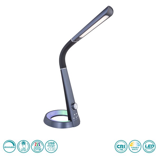 Φωτιστικό Επιτραπέζιο Globo Lighting Mitti 58376B Μαύρο
