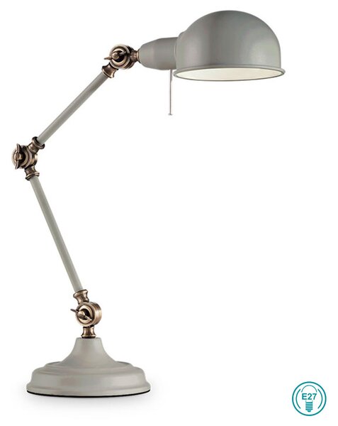 Φωτιστικό Γραφείου Ideal Lux Truman 145204 Γκρι