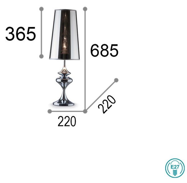 Επιτραπέζιο Φωτιστικό Ideal Lux Alfiere 032436 D22