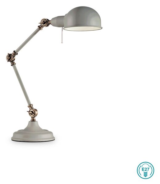 Φωτιστικό Γραφείου Ideal Lux Truman 145204 Γκρι