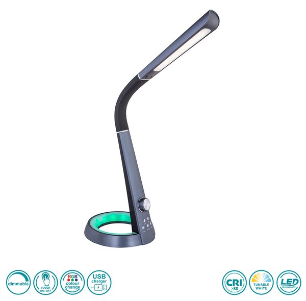 Φωτιστικό Επιτραπέζιο Globo Lighting Mitti 58376B Μαύρο
