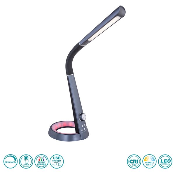 Φωτιστικό Επιτραπέζιο Globo Lighting Mitti 58376B Μαύρο