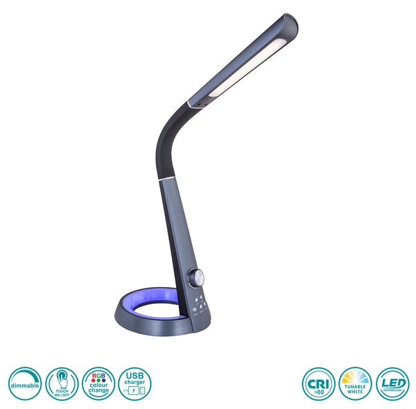 Φωτιστικό Επιτραπέζιο Globo Lighting Mitti 58376B Μαύρο
