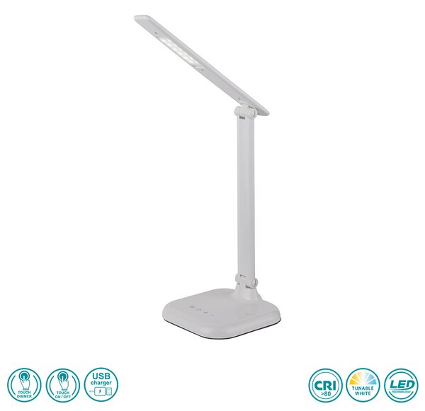 Φωτιστικό Επιτραπέζιο Globo Lighting Davos 58209W Λευκό