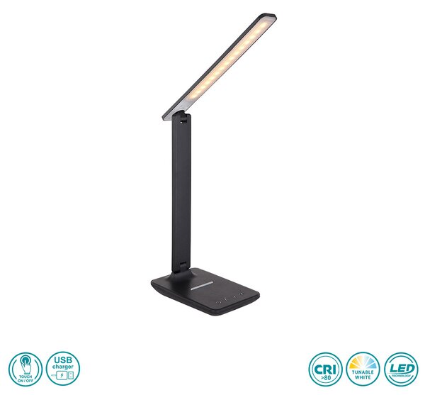 Φωτιστικό Επιτραπέζιο Globo Lighting Bulla 58400S Μαύρο