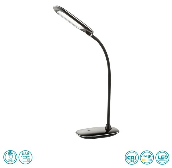 Φωτιστικό Επιτραπέζιο Globo Lighting Minea I 58263 Μαύρο