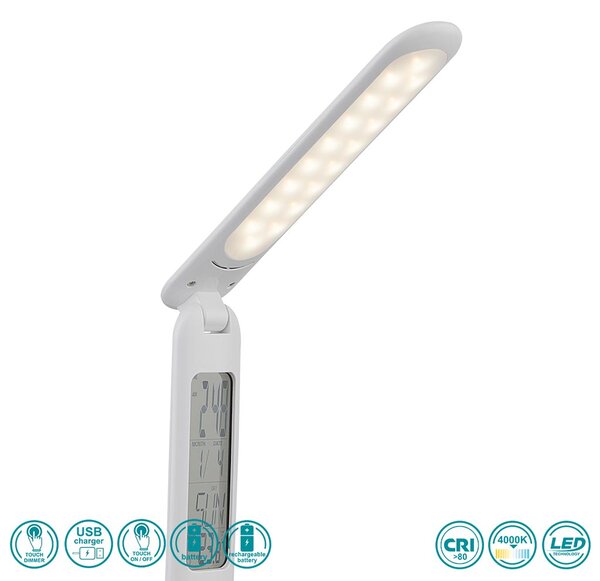 Φωτιστικό Επιτραπέζιο Globo Lighting Tyrell 58329W Λευκό