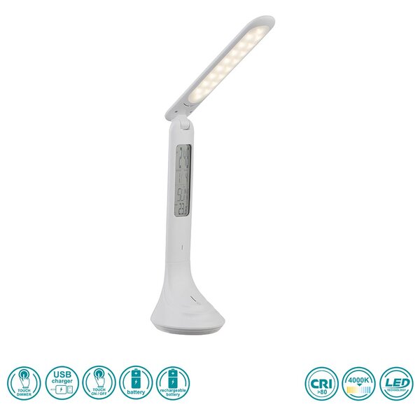Φωτιστικό Επιτραπέζιο Globo Lighting Tyrell 58329W Λευκό
